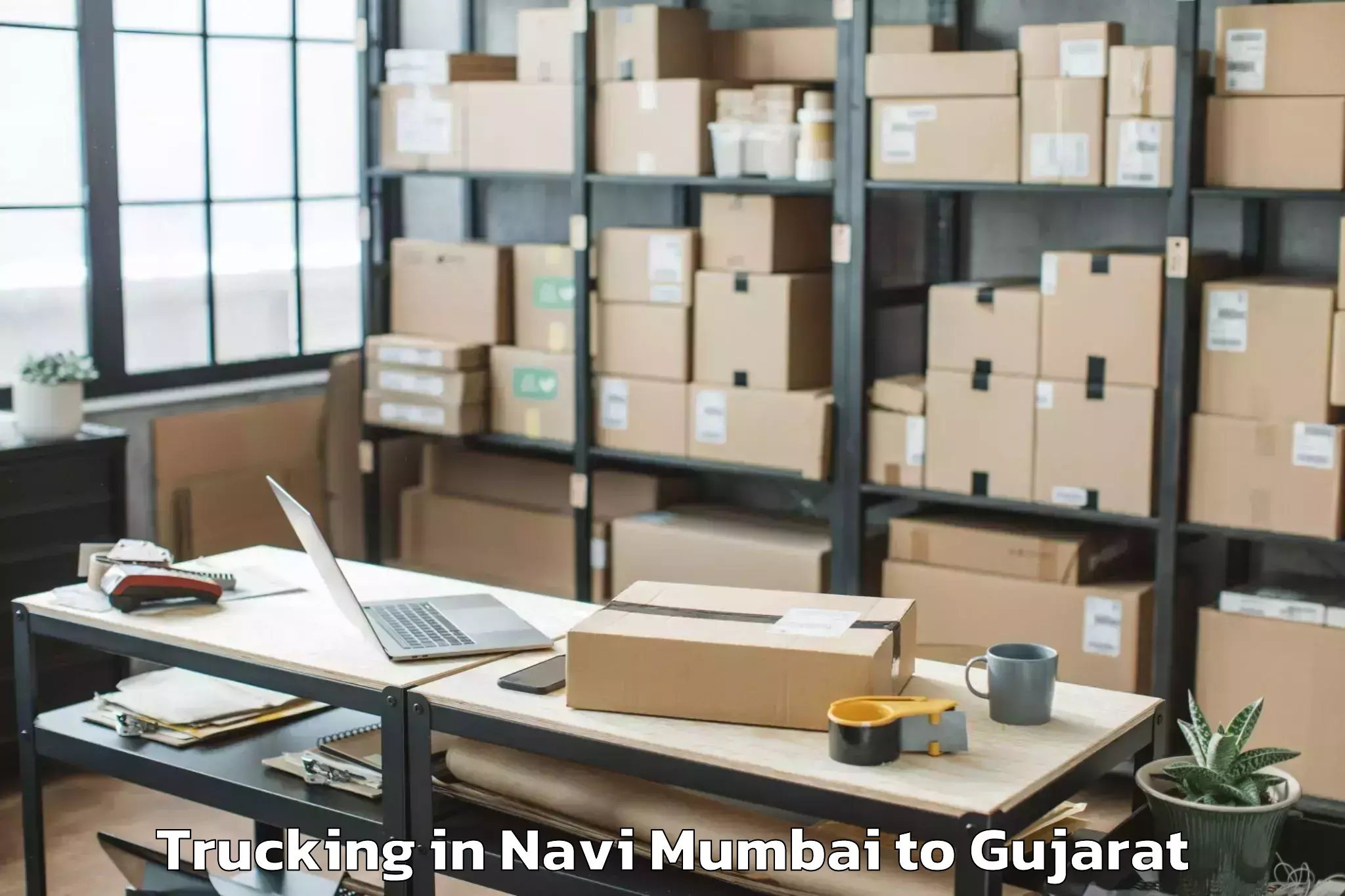 Get Navi Mumbai to Lakhatar Trucking